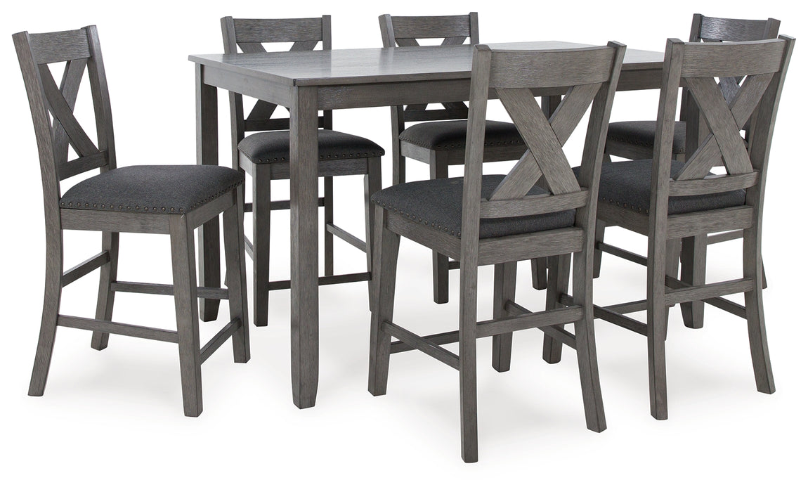 Caitbrook Counter Height Dining Table and Bar Stools (Set of 7) - D388-423 - Gate Furniture