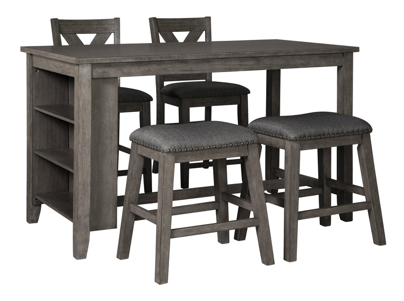 Caitbrook Gray 5 - Piece Counter Height Set - Gate FurnitureCounter Height Set