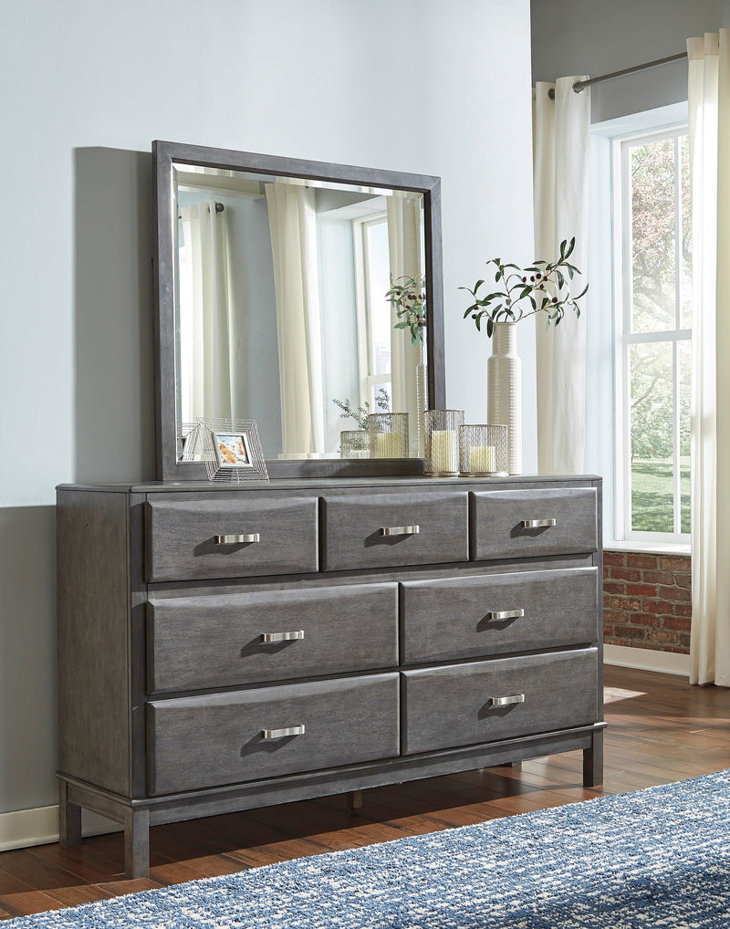 Caitbrook Gray Bookcase Storage Platform Bedroom Set - Gate FurnitureBedroom Set