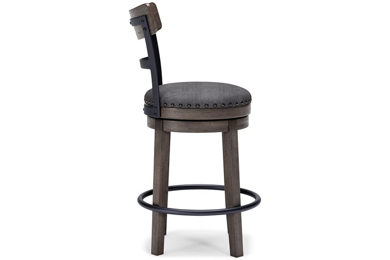 Caitbrook Gray Counter Height Bar Stool - Gate FurnitureBarstool