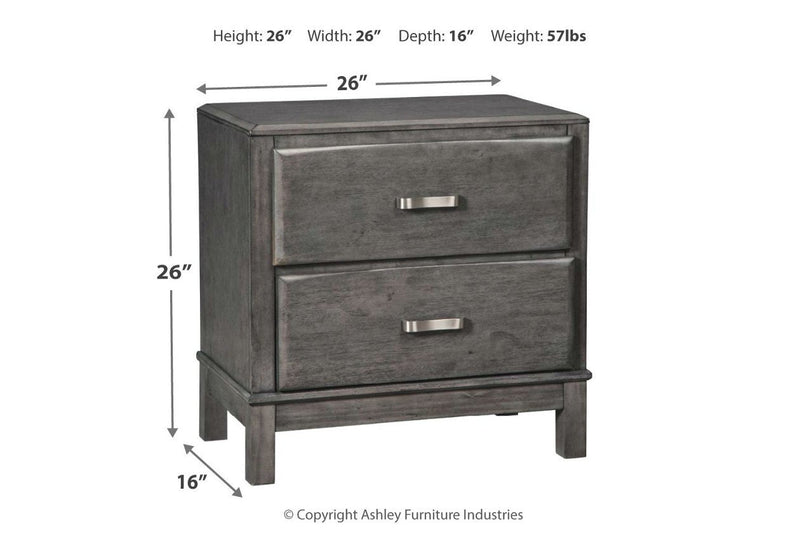 Caitbrook Gray Nightstand - Gate FurnitureNightstand