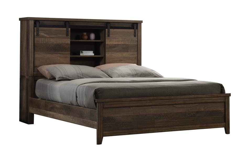 Calhoun Brown King Bookcase Bed - Gate Furniture
