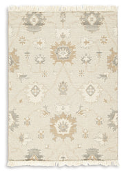 Calkin Linen/Gray/Caramel 5' x 7' Rug - R406392