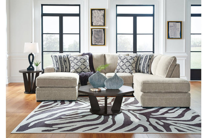 Calnita Sisal 2 - Piece RAF Chaise Sectional - Gate FurnitureSectional