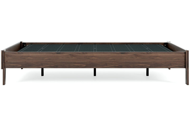 Calverson Mocha Queen Platform Bed - Gate FurnitureQueen Bed