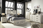 Cambeck Whitewash Full Footboard Storage Bedroom Set - Gate FurnitureYouth Bedroom Set