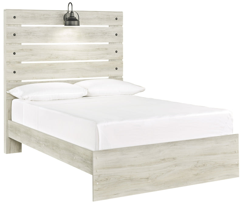 Cambeck Whitewash Full Panel Bed - Gate FurnitureFull Bed