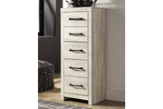 Cambeck Whitewash Narrow Chest of Drawers - Gate FurnitureChest