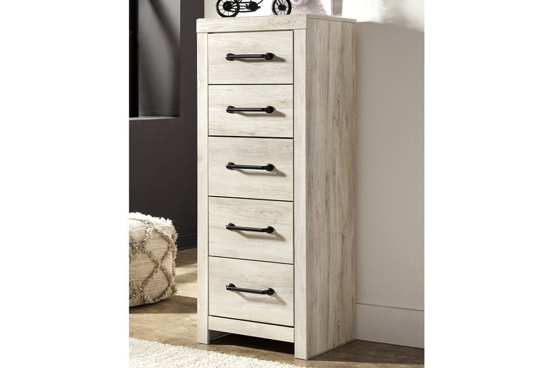 Cambeck Whitewash Narrow Chest of Drawers - Gate FurnitureChest