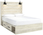 Cambeck Whitewash Side Storage Platform Bedroom Set - Gate FurnitureBedroom Set