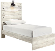 Cambeck Whitewash Twin Panel Bed - Gate FurnitureTwin Bed