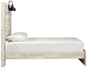 Cambeck Whitewash Twin Panel Bed - Gate FurnitureTwin Bed