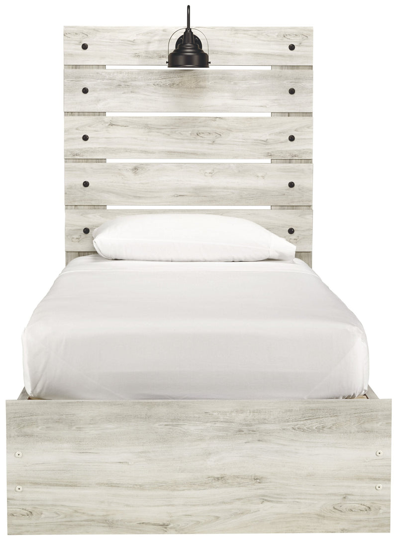 Cambeck Whitewash Twin Side Storage Platform Bed - Gate FurnitureTwin Bed