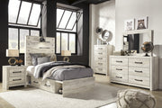 Cambeck Whitewash Youth Storage Platform Bedroom Set - Gate FurnitureYouth Bedroom Set