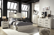 Cambeck Whitewash Youth Storage Platform Bedroom Set - Gate FurnitureYouth Bedroom Set