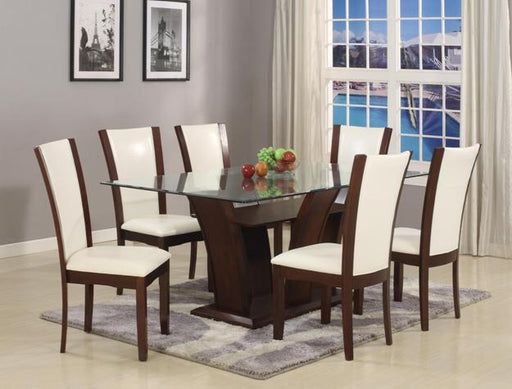 Camelia White-Espresso Rectangular Dining Set - Gate Furniture