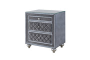 Cameo Gray Upholstered Panel Bedroom Set - Gate FurnitureBedroom Set