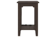 Camiburg Warm Brown Chairside End Table - T283-7 - Gate Furniture
