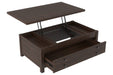 Camiburg Warm Brown Coffee Table with Lift Top - T283-9 - Gate Furniture