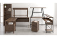 Camiburg Warm Brown Home Office L-Desk with Storage - H283-24 - Gate Furniture
