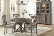 Cardano Driftwood Brown Round Dining Set - Gate FurnitureDining Room Set