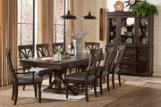 Cardano Driftwood Charcoal Extendable Dining Set - Gate FurnitureDining Room Set