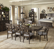 Cardano Driftwood Charcoal Extendable Dining Set - Gate FurnitureDining Room Set