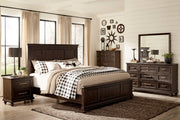 Cardano Driftwood Charcoal Panel Bedroom Set - Gate FurnitureBedroom Set
