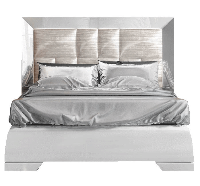 Carmen Bed White Queen - Gate Furniture