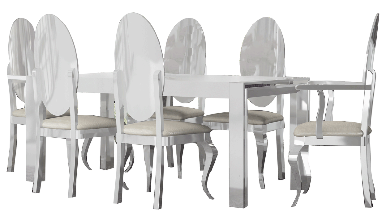 Carmen White Dining Table - i27703 - Gate Furniture