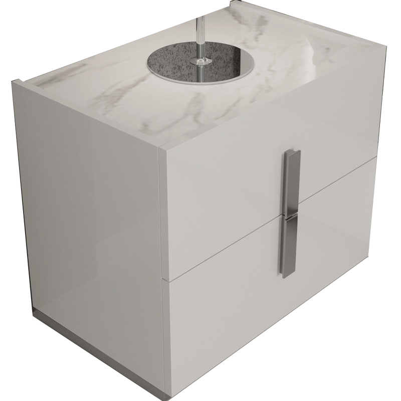 Carrara Nightstand White - i28813 - Gate Furniture