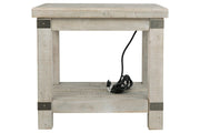 Carynhurst White Wash Gray End Table - Gate FurnitureEnd Table