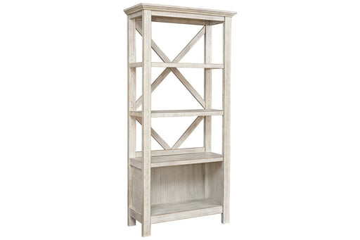 Carynhurst Whitewash 75" Bookcase - Gate FurnitureBookcases
