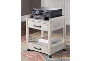 Carynhurst Whitewash Printer Stand - Gate FurniturePrinter Stand
