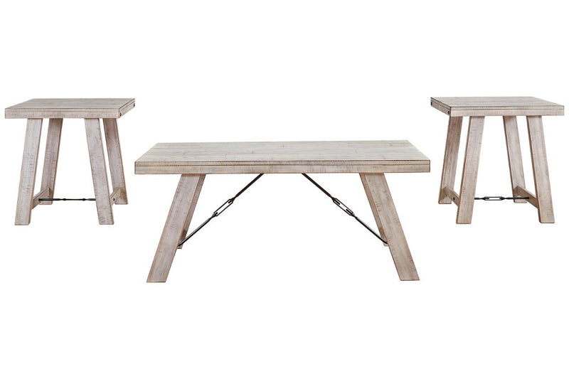 Carynhurst Whitewash Table (Set of 3) - T356-13 - Gate Furniture
