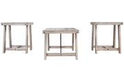 Carynhurst Whitewash Table (Set of 3) - T356-13 - Gate Furniture