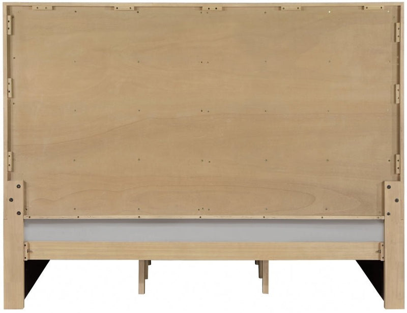 Casa Vegan Leather King Bed (3 Boxes) Cream - Gate FurnitureKing Bed