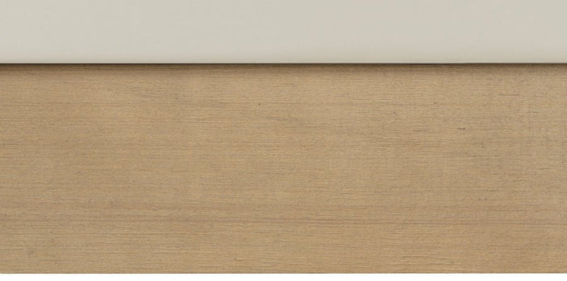 Casa Vegan Leather King Bed (3 Boxes) Cream - Gate FurnitureKing Bed