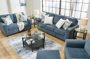 Cashton Blue Living Room Set - Gate FurnitureLiving Room Set