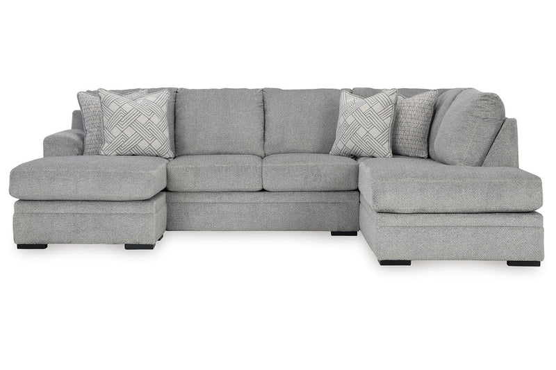 Casselbury Cement 2 - Piece RAF Chaise Sectional - Gate FurnitureSectional