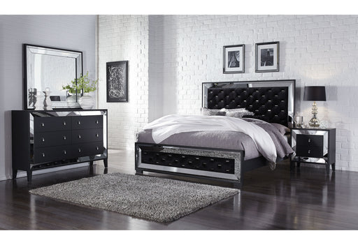 Catania Black Nightstand - CATANIA-BLACK-NS - Gate Furniture