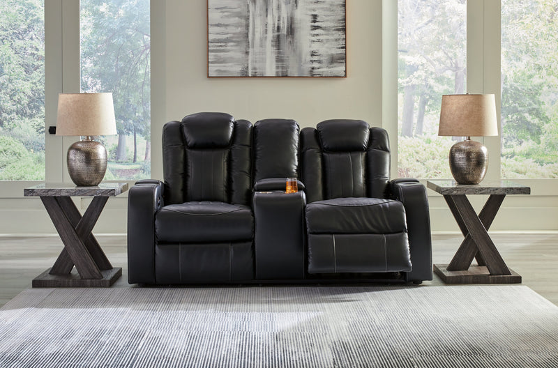 Caveman Den Power Reclining Loveseat with Console - Gate FurniturePower Reclining Loveseat