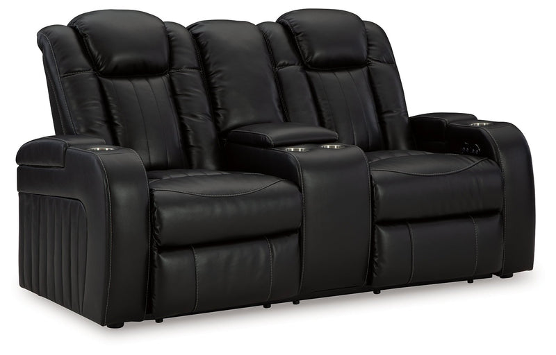 Caveman Den Power Reclining Loveseat with Console - Gate FurniturePower Reclining Loveseat