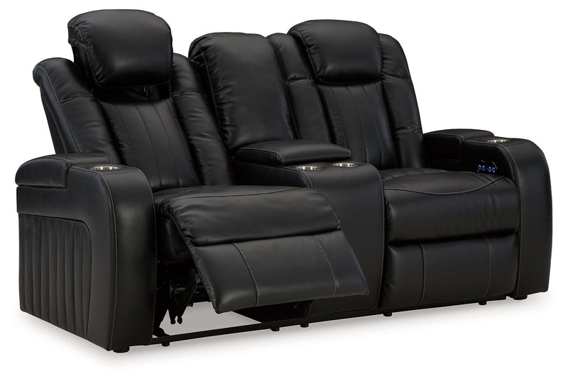 Caveman Den Power Reclining Loveseat with Console - Gate FurniturePower Reclining Loveseat