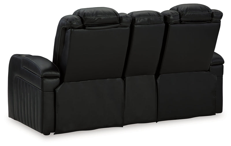 Caveman Den Power Reclining Loveseat with Console - Gate FurniturePower Reclining Loveseat