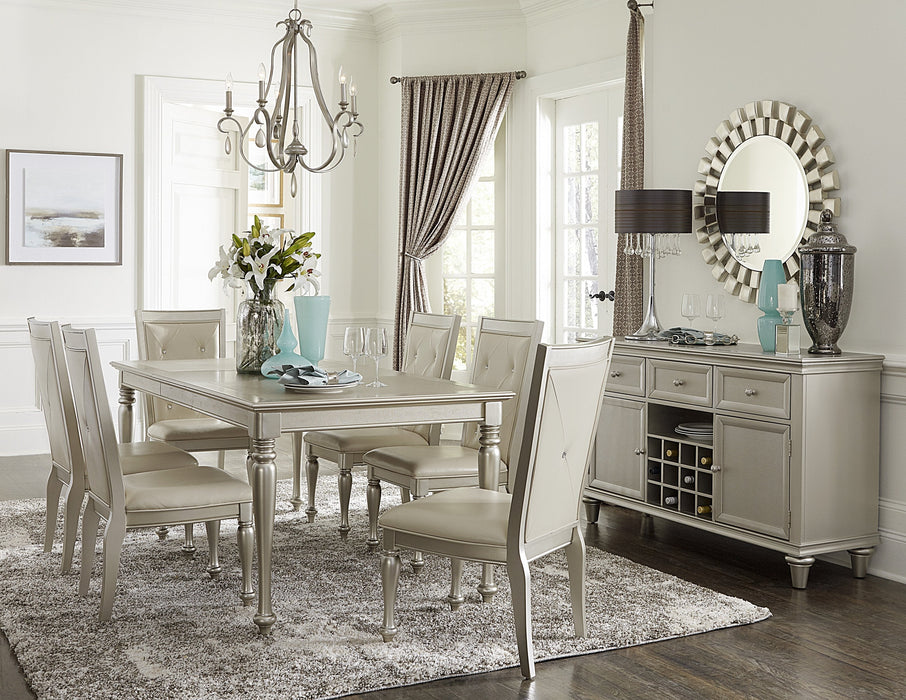 Celandine Silver Extendable Dining Room Set - Gate Furniture