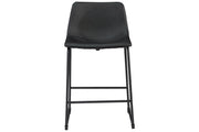 Centiar Black Counter Height Bar Stool (Set of 2) - Gate FurnitureBarstool