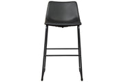 Centiar Black Pub Height Bar Stool (Set of 2) - Gate FurnitureBarstool