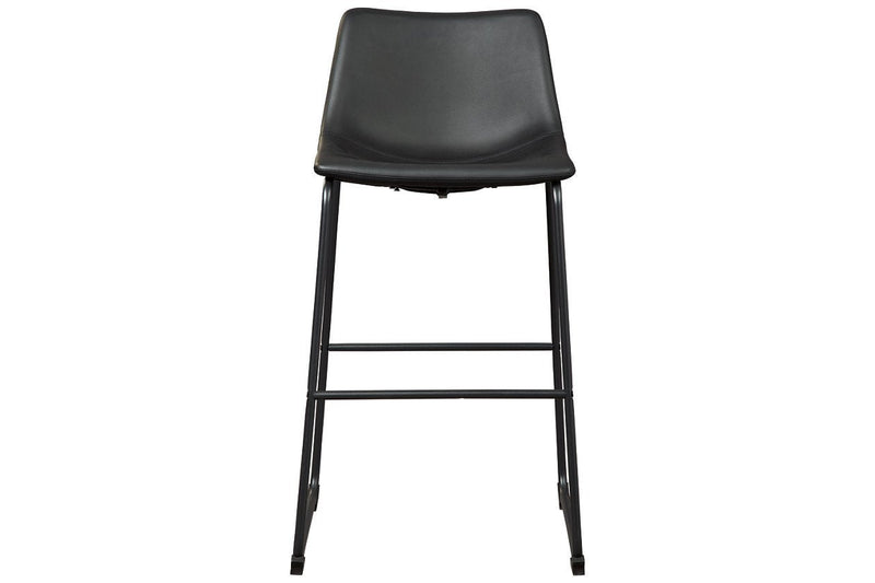 Centiar Black Pub Height Bar Stool (Set of 2) - Gate FurnitureBarstool