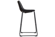 Centiar Black Pub Height Bar Stool (Set of 2) - Gate FurnitureBarstool